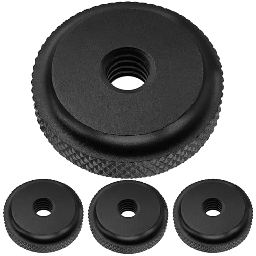 Camera Hot Shoe Mount Screw Adapter 1/4" to 1/4", BENACES 4-Pack Aluminum Alloy 1/4 Inch Nut Female Dual Thread Converter Connector for Heads, Tripods