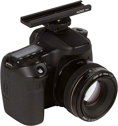 Movo VB04 Cold Shoe Extension - Accessory Shoe Rail Camera Bracket for Lights, Monitors, Microphones and More