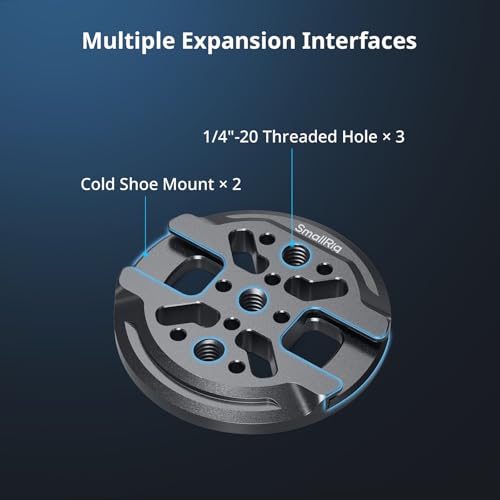 SMALLRIG Magnetic Phone Mount Plate for iPhone 17/16/15/14/13 | with Cold Shoe Mount & 1/4"-20 Threaded Hole, for DJI Mic 2, Vlogging, Live Streaming, Smartphone Filming - size: Phone Mount Plate