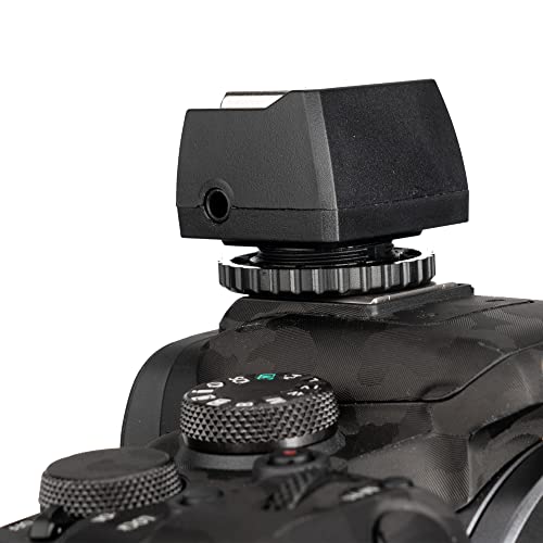 JJC Standard Hot Shoe Adapter with Extra PC sync Connection Port & 3.5mm Mini Phone Connection Port for Connecting Cameras to Additional Off-Camera Flash,Studio Light,Strobes or Other Accessories - size: Hot Shoe on the Bottom