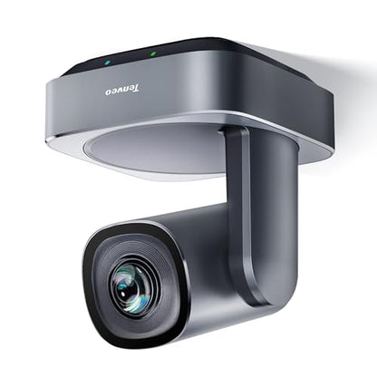 Tenveo VLoop PTZ Camera with 20X Optical Zoom Wide View Angle USB3.0/HDMI Works with Zoom Skype Teams FHD 1080P for Video Conference Red Dot Design Winner (VL20H) - color: Platinum Silver
