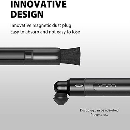 VSGO Lens Cleaning Pen with Power Switch – Compatible with Canon, Nikon, Sony Cameras, Binoculars, and AR/VR Glasses – Includes 2 Replaceable Carbon Tips (V-P03E)