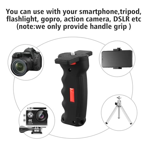 Camera Handle Grip,1/4" Camera Handheld Stabilizer with Wrist Strap,Chromlives Handle Grip Support Mount for DSLR Camcorder Smartphone Action Cameras Led Video Light