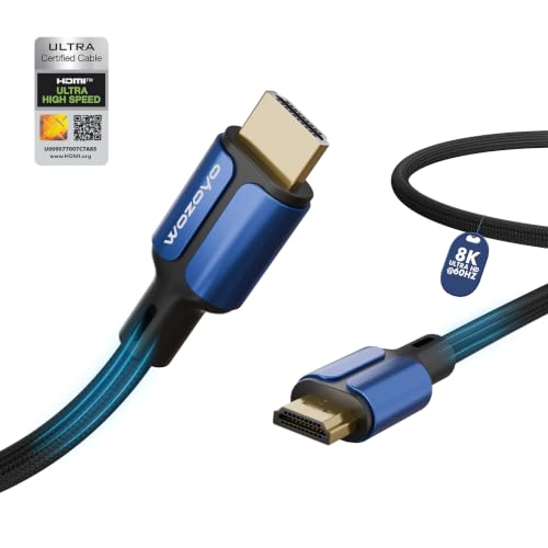 Type-C to HDMI 2.0 Cable 4K@60Hz Ultra HD, 3.3 Feet, 18Gbps High-Speed Transfer, Pure Copper & 24K Gold-Plated Male to Male Connectors, Compatible with TV, Laptop, Type-C Smartphone, Projector - color: Blue, size: 3.3 Feet