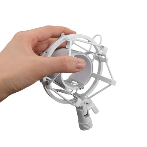 ERINGOGO Microphone Shock Mount: Anti Shock Mic Holder Bracket - Anti-Vibration Suspension Mount Holder Clip for Diameter 47mm-52mm Microphone