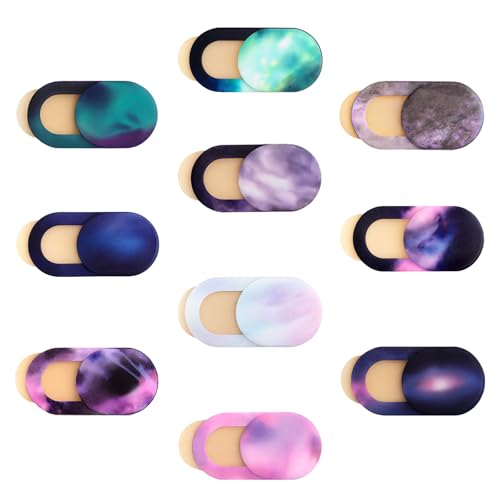 Camera Cover Slide (10-Pack) – Ultra-Thin Colorful Privacy Webcam Stickers for MacBook, iPad, Laptop & Tablet – 0.7mm Slim Protector