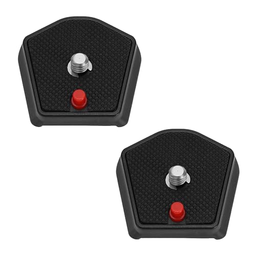 2Pcs 785PL Quick Release Plate 1/4inch Screw Compatible with Manfrotto Modo 715B 715SHB 718B 718SHB 7321YB 785B 785SHB Models for Universal Tripod SLR Camera