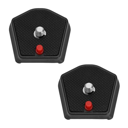 2Pcs 785PL Quick Release Plate 1/4inch Screw Compatible with Manfrotto Modo 715B 715SHB 718B 718SHB 7321YB 785B 785SHB Models for Universal Tripod SLR Camera