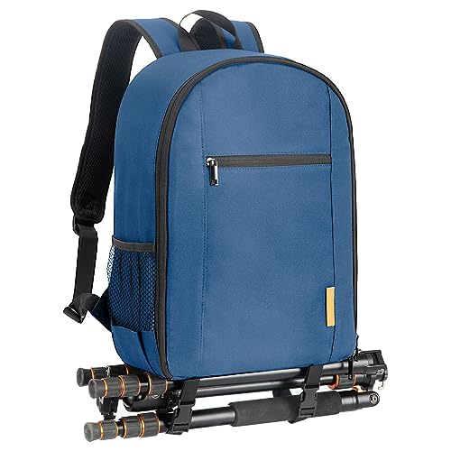 TARION Camera Bag Backpack for Photographers: Photography Camera Backpack with Laptop Compartment Waterproof Raincover Photo Backpack Bag Blue TB-M - color: Blue, size: Medium
