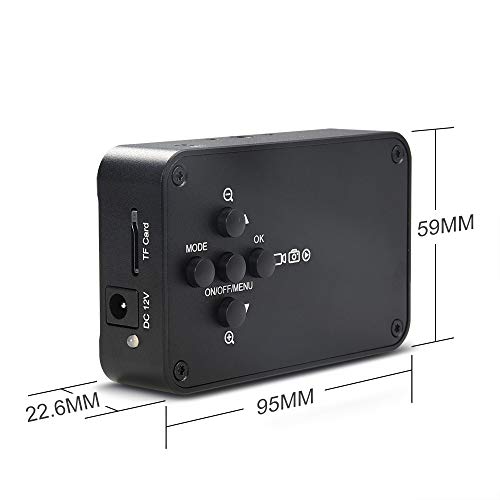 MOKOSE 12MP HDMI Camera 1080P USB HD Streaming Webcam, Recording 4K@30FPS Industry C/CS-Mount Camera with 3.2mm No Distortion Manual Lens