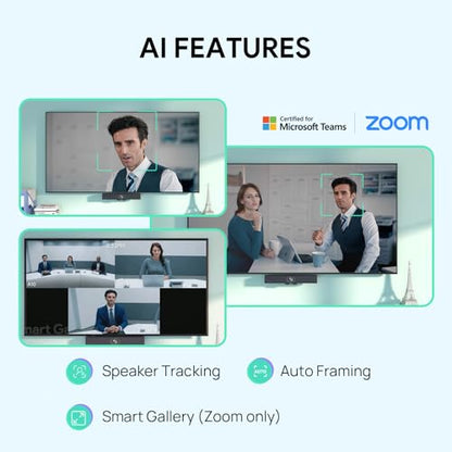 Yealink A10-020 All-in-One 4K Video Conferencing System Conference Room Camera with CTP18 Touch Panel Controller (Renewed)