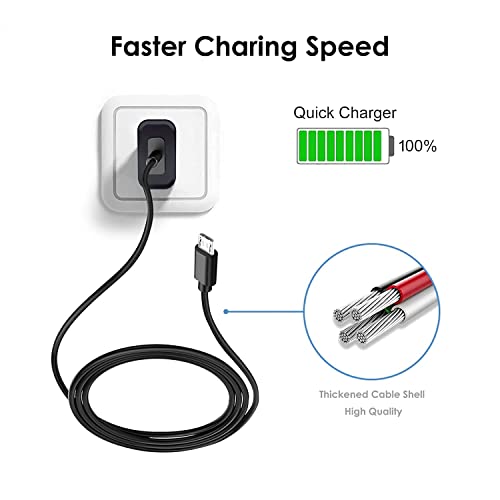 Charger Compatible with SimpliSafe Outdoor Camera Battery and Simplisafe Outdoor Camera & Outdoor Security Camera Series 2, Charger 5ft Charging Cable Power Cable for SimpliSafe Battery