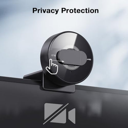 EMEET C950 4K Webcam for PC - PDAF Autofocus, USB Webcam with Microphone & Physical Privacy Cover, 1080P@60FPS, USB 2.0 Plug&Play, No Tripod Hole, Web Cam w/ 70°View for Meeting/Online Classes/Zoom - style: 4K Updated PDAF Autofocus