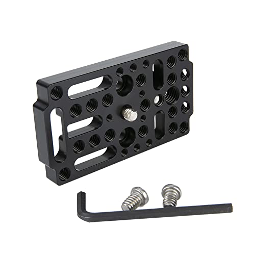 NICEYRIG Camera Cheese Plate Switching Easy Plate Applicable for Railblocks, Dovetails, Short Rods