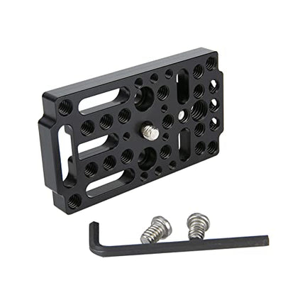 NICEYRIG Camera Cheese Plate Switching Easy Plate Applicable for Railblocks, Dovetails, Short Rods