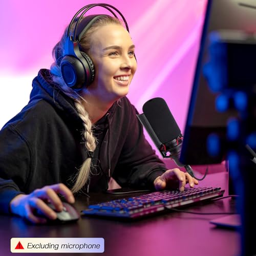 SUNMON HyperX ProCast Mic Foam Windscreen Compatible with HyperX ProCast Microphone - Mic Foam Covers Noise Reduction, Improved Sound Quality, Microphone Pop Filter for HyperX Pro Cast