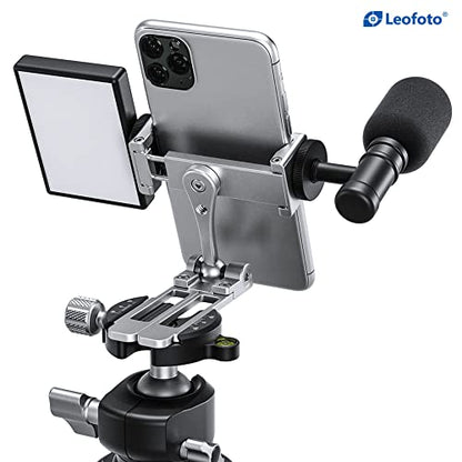 LEOFOTO PS-3 Multi-Functional Foldable Cellphone Stand with Arca-Compatible Dovetail and Cold Shoe Mount - color: W1-MEJT-KA9I