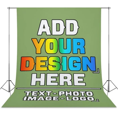 Custom Photography Cloth Design Your Own Photo Logo Text Personalized Backdrops Non-Reflective Non-Penetrating Photoshoot Background Screen Portrait Studio Photobooth Drops 56 X 79 Inches, Fruit Green - color: Fruit Green, size: 56"×79"