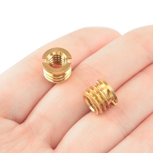 6PCS DSLR Camera Photography Tripod Ball Head Adapter Screw 1/4 to 3/8 Brass Reducer Nut