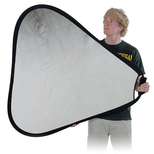Fotodiox 48in (120cm) 2-in-1 Collapsible Teardrop Reflector Disc - Silver/Gold - color: Silver/Gold, size: 48-Inch