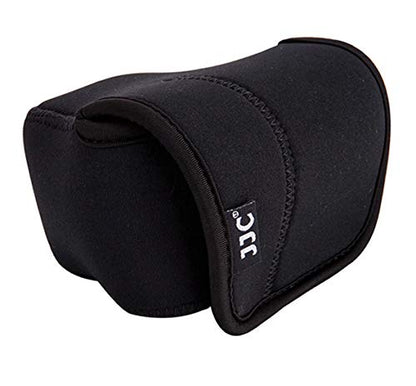 JJC Black Ultra Light Neoprene Camera Case, Compatible with X-E4 X-T30 II X-T30 X-T20 X-T10 +Short Prime Lens, 18mm F1.4/ 27mm F2.8/ 35mm F2, Pouch Bag Fuji X100V X100VI, Compact Size 127x85x84mm - color: OC-F1, style: Oc-f1