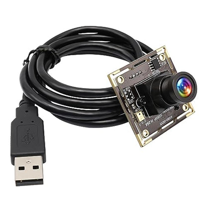 ELP 2.8mm Lens Raspberry Pi 1080P H.264 Microphone PC Web USB Security Camera for Computer Mini UVC USB2.0 Video Audio Webcam Board 2MP CMOS AR0330 Lightburn Laser Camera for Laptop - size: 2.8mm lens