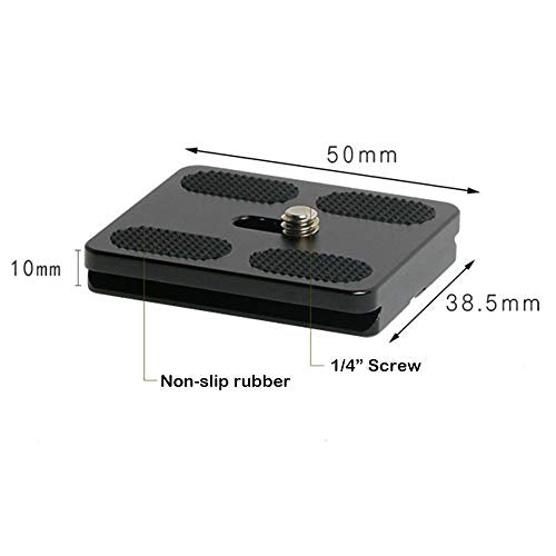 50mm Quick Release Plate Fits Arca-Swiss Standard for Camera Tripod Ballhead (Pack of 2)