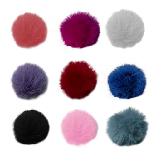 Cubilux Wind Muff (Dead cat) for lavalier Lapel Microphone, Outdoor Furry Windscreen for Mini Clip-On MIC, Multi-Color 9-Pack (Furry Cover, 9-Pack, Multi-Color) - color: Furry Cover, 9-Pack, Multi-Color