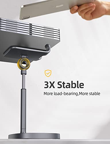 LISEN Cell Phone Stand Adjustable Phone Holer for Desk, Computer Office Desk Accessories for iPhone 16 Holder Women Kitchen Essentials Fits Switch Kindle iPads Tablet 4-10in (Gray) - color: Gray