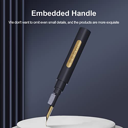 Hagibis Cleaning Pen for Airpods Pro 1 2 Multi-Function Cleaner Kit Soft Brush for Bluetooth Earphones Case Cleaning Tools for Lego Huawei Samsung MI Earbuds (Black) - color: Black