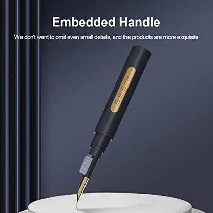 Hagibis Cleaning Pen for Airpods Pro 1 2 Multi-Function Cleaner Kit Soft Brush for Bluetooth Earphones Case Cleaning Tools for Lego Huawei Samsung MI Earbuds (Black) - color: Black