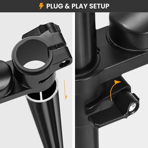 TARION Camera Arm Desk Mount: Heavy Duty DSLR Desktop Mount Camera Stand with Tablet Holder Double C Clamp 1/4 3/8 Screw Adapter Articulating Arm for Selfie Streaming Videography TitanRig Lite Z - size: Desktop Mount Lite Z
