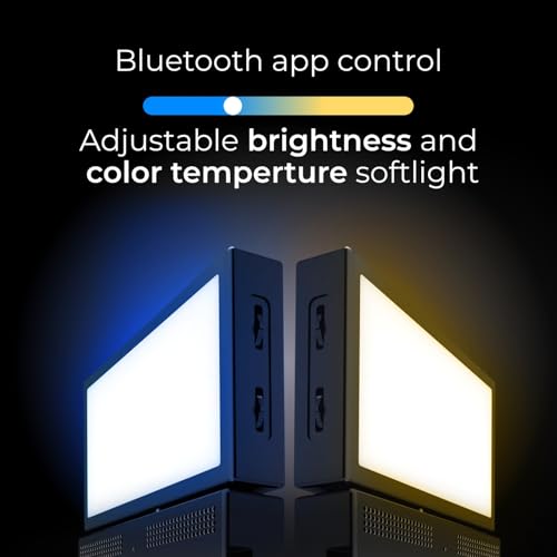 iContact SoftLight+, LED Streaming Light & Video Conference Lighting for iContact Camera Pro and ProXL, Edge-Lit Face Light with Adjustable Brightness & Color Temperature, USB or Camera Powered