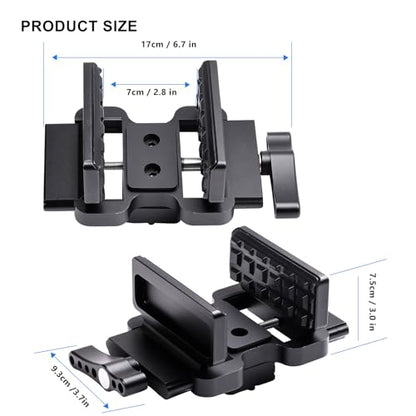 Rifle Clamp for Tripod - Heavy Duty Arca Swiss Saddle Mount with Quick Release, 1/4"&3/8" Screw Holes, Universal Hunting/Shooting Clamp Rest - style: Arca Swiss Saddle Mount