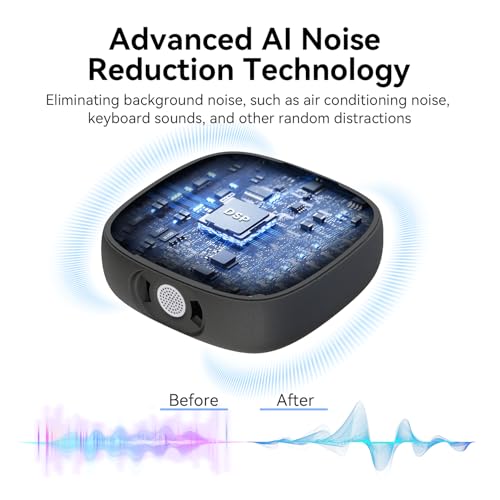 AIRHUG Conference USB Microphone No Speaker, Desktop Computer Mic, Noise Canceling, Mute Button & LED Indicator, Plug & Play for Video Conference, Gaming, Online Class, Compatible with Windows & MacOS