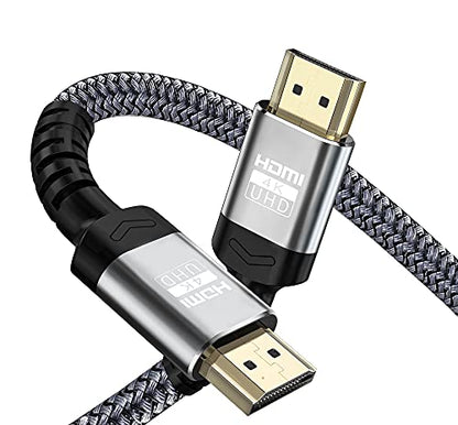 Soonsoonic 4K HDMI Cable 10 Ft | 18Gbps Ultra High Speed HDMI 2.0 Cable & 4K@60Hz HDR ARC HDCP2.2 Ethernet-Braided HDMI Cord | for UHD TV Monitor Laptop Xbox PS4/PS5 ect (3m) - size: 10FT
