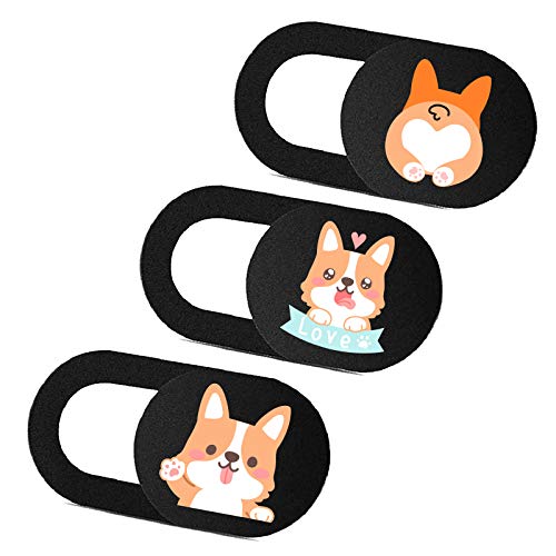 Laptop Camera Cover Slide 3 Pack Ultra Thin Slide Computer Webcam Covers for Echo Show, iPad, Tablet, Chromebook, PC - Koji - color: Koji 3