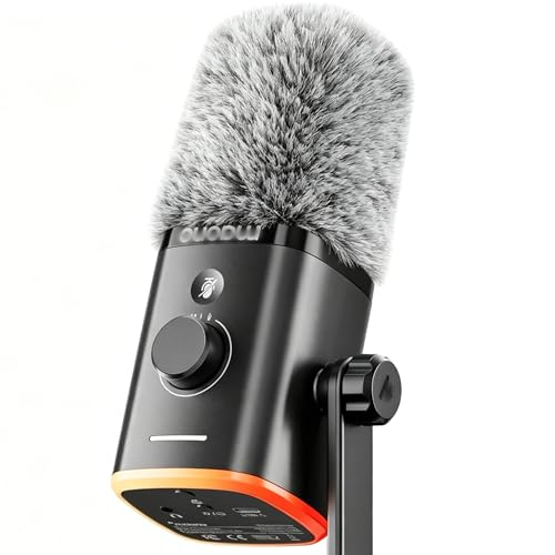 LEFXMOPHY Windscreen for MAONO PD100W PD100XS Microphone Deadcat Grey Fur Wind Muff Mic Furry Pop Filter - color: GREY
