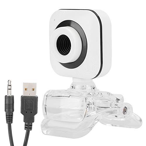 125 Web Camera, Full USB Webcam, USB FHD Web Computer Camera Built-in Microphone with Transparent Clip, Suitable for Online Teaching, Laptop PC Desktop