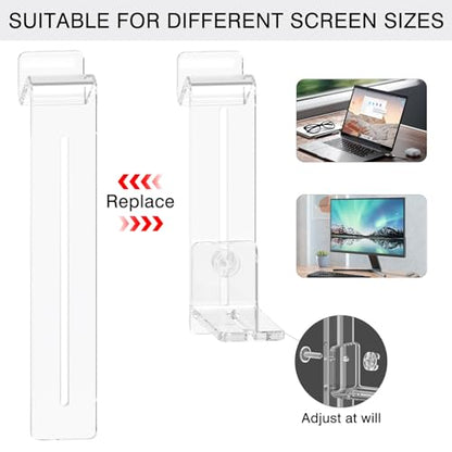 Center Screen/Middle Screen Webcam Mount with Video Conference Light, Position Webcam Anywhere on Monitor, Laptop Screen, Compatible with Logitech MX Brio, C920x, C922, C930 Webcams