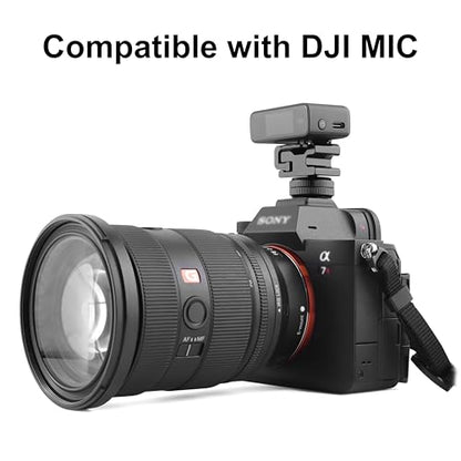 for Rode Wireless Go II / ME / PRO Cold Shoe Mount Adapter, for DJI Mic 3, Mic 2, Mic Mini, Mic 1 / Hollyland Lark M1 M2 Microphone Camera Cage Mount Stand Adaptor Extension Bracket