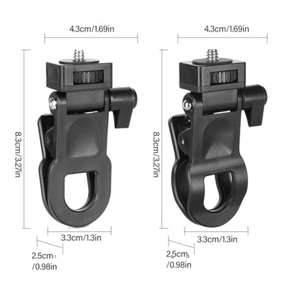 Monitors Camera Mount Clamp Clip for Fill Light Holder Webcam Stand with 1/4 Screw Connector for Video and Photography (A)