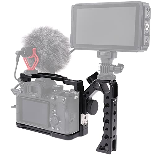 A7 IV Cage Support, Hersmay Camera Cage with Top Handle for Sony A7 IV / A7S III Full Frame mirrorless Camera - size: For Sony A7IV/ A7SIII