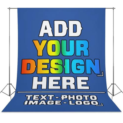 Custom Photography Cloth Design Your Own Photo Logo Text Personalized Backdrops Non-Reflective Photoshoot Background Screen Portrait Studio Photobooth Drops 56 X 79 Inches, Bluish Violet - color: Bluish Violet, size: 56"×79"