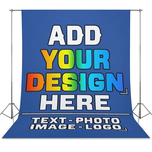 Custom Photography Cloth Design Your Own Photo Logo Text Personalized Backdrops Non-Reflective Photoshoot Background Screen Portrait Studio Photobooth Drops 56 X 79 Inches, Bluish Violet - color: Bluish Violet, size: 56"×79"