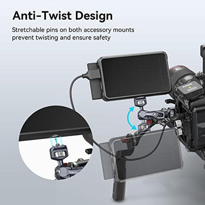 SMALLRIG Camera Magic Arm, Flexible Articulating Arm with 1/4” Screws, Field Monitor Mount with Dual Ballhead, Aluminum - style: Standard