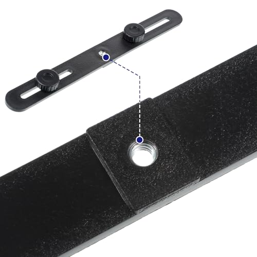 2 Pcs Dual Selfie Light Holder Tripod Mount Stand 10 '' Flash Bracket Dual Camera Mount Extension Bar 1/4 Screw Tripod Mounts Straight Flash Brackets for DSLR Camera LED Light Video Microphone