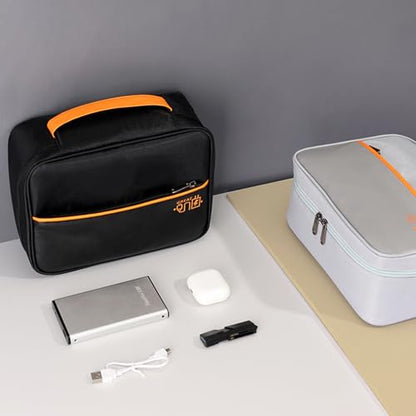 Organizer Bag Big Case Cable Electronic Devices Travel Pouch USB Charger Accessories Mouse Phone SD Power Bank Earphone - color: Wine Red