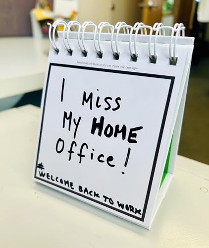 Trainers Warehouse Deskmate - Desk Accessories, Desk Signs, Funny Office Gifts | 24 Signs to Discourage (or Invite) Distractions in an Open Office or WFH Setting, 4.25 x 1 x 0.39 inches - size: DeskMate