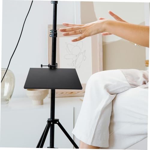 Kisangel Mic Stand Clamp-on Tray: Adjustable Rack for Sound Cards Sheet Music Accessories - Portable Holder for Musicians Live Streaming Concerts